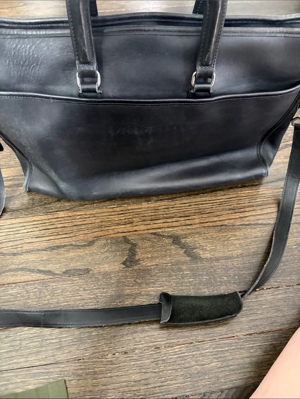 Vintage COACH Black Leather Men's Briefcase Briefcase Bag- Model 5283